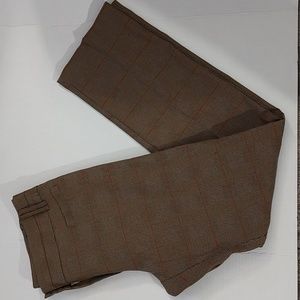 SOHO Brown Plaid Straight Leg Pants sz 14